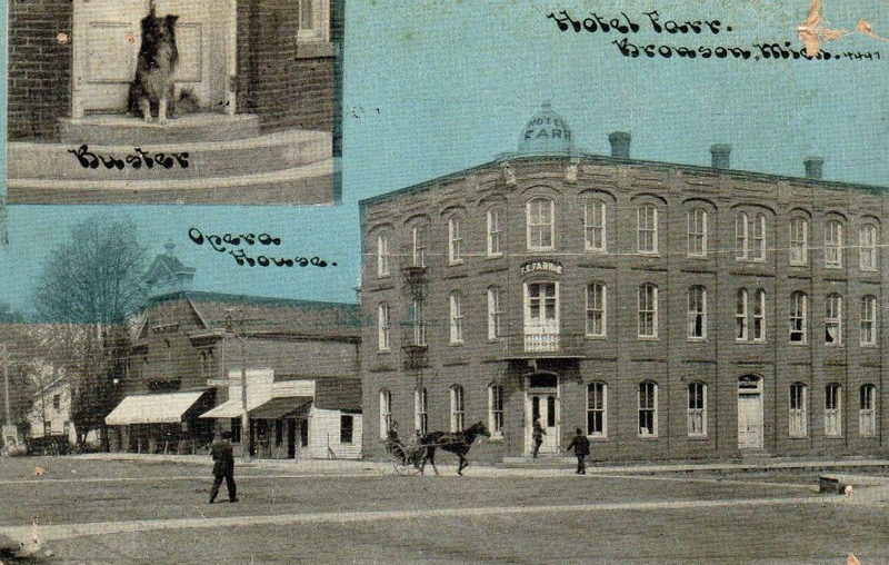 Bronson Opera House - Old Postcard